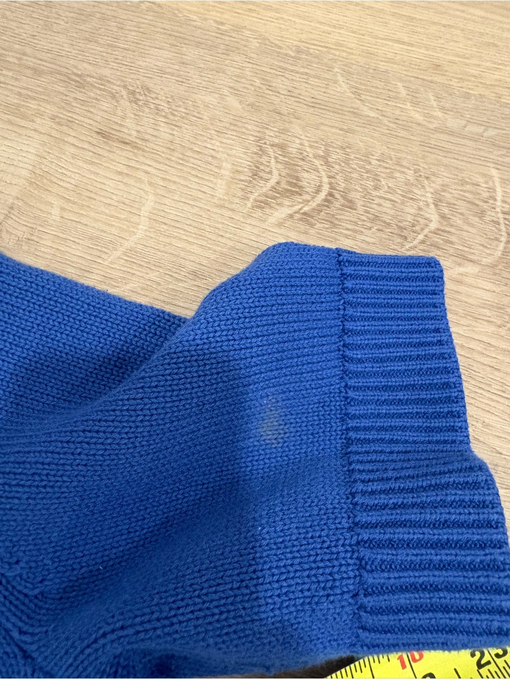 Quince 100% Cotton Sweater Tee in Sapphire Blue Size Medium - Picture 7 of 9